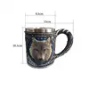 Zogift Personalized Handmade Wolf Head Cup