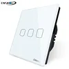 Directly Manufacturer EU 3Gang Lumi Touch Switch Panel Touch Glass Screen Wall Switch