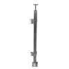 Stainless steel glass metal railing 2 inch square type