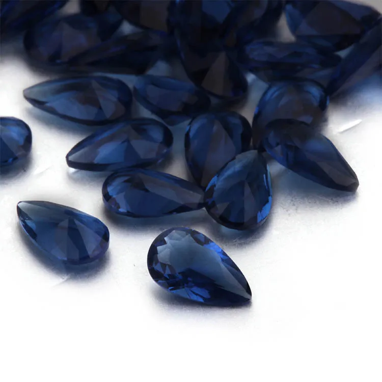 松散宝石 borland 梨形玻璃宝石珠宝制作