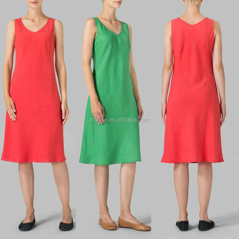 Vestidos de lino por mayor Clearance
