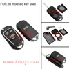 Uncut Flip Folding Remote Key Shell Case For Chevrolet Captiva 3 Buttons