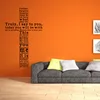 4129 Cross Pattern Wall Stickers Truely, I Say to You Quote Vinyl Removable Sticker 3d Kids Wall Decal Decorative Art