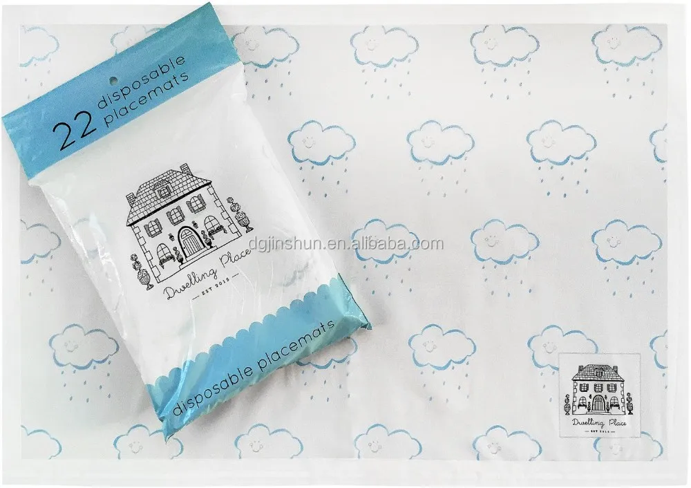 Educational Animal Design Disposable Placemats For Children Table Top