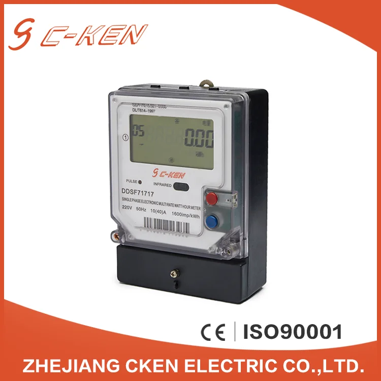 Cken Single Phase Smart Rs485 Multi Rate Type Energy Meter,Digital Watt