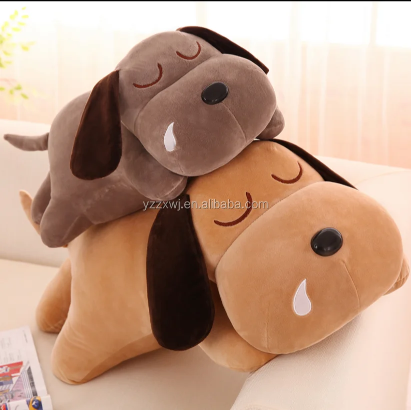 big stuffed dog pillow