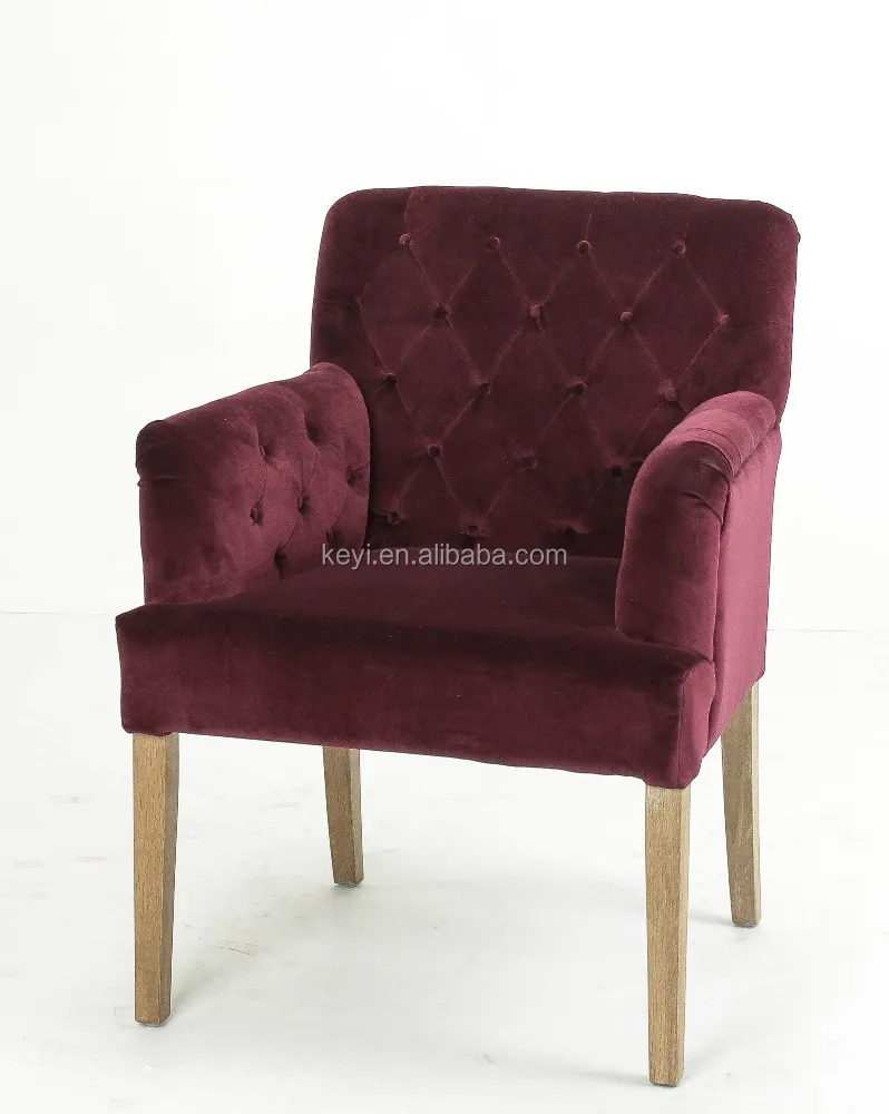 Moderno Rojo Oscuro Tela De Franela Botón Diseño Tapizados Silla Del ... Moderno Rojo Oscuro Tela De Franela Botón Diseño Tapizados Silla Del ...