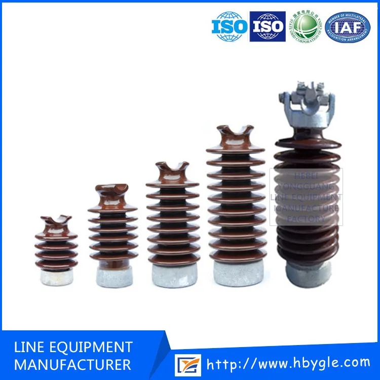 33kv Pin Type Porcelain Support Insulator / Ansi 57 Series For High ...