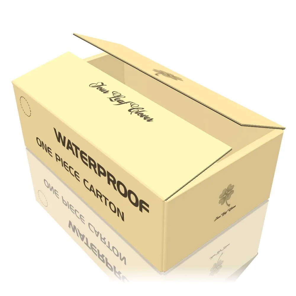 Waterproof Fish Seafood Shipping Box Corrugated Wax Coated Internal