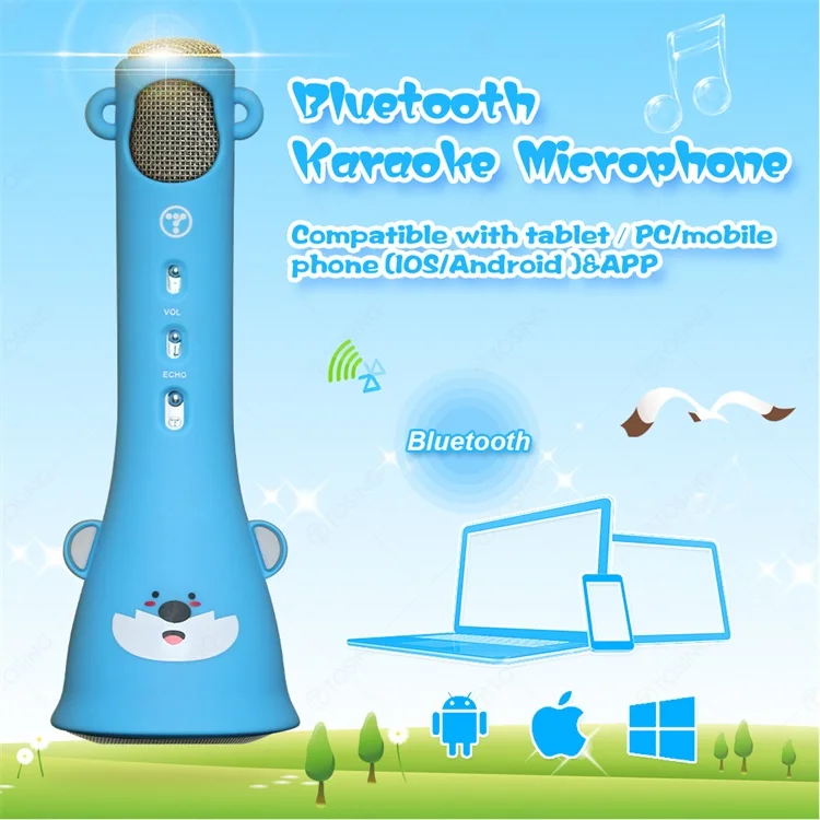 New Arrival Tosingx3かわいい漫画ハンドヘルドキッズワイヤレスマイク音楽おもちゃマイク歌うために Buy 子供の音楽マイク 子供ワイヤレスマイク 子供玩具メーカー Product On Alibaba Com