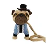 Manufacturers design new clothes pugs calling forward reversing flash recording lifelike high quality electric dog plush toys