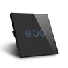 220V auto delay off control light timer switch with auto off function and touch sense glass panel
