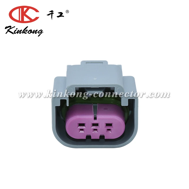 Delphi 3 pin female GM Fuel Pressure Sensor connector 13511996, View