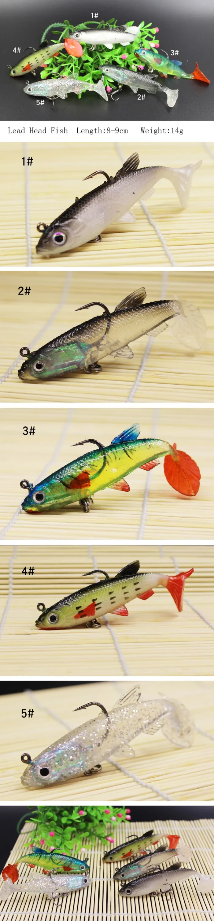 14g Soft Lure Manufacturer Fishing Tackle Lure Soft Plastic Buy