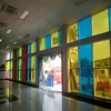 Decorative glass solar panels for building