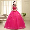 China style vintage embroidery rose red wedding Dresses 2015/ball gown dresses