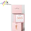 custom gold and light pink look cosmetic jar packaging box