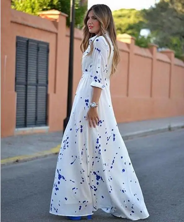 maxi dress long sleeve summer