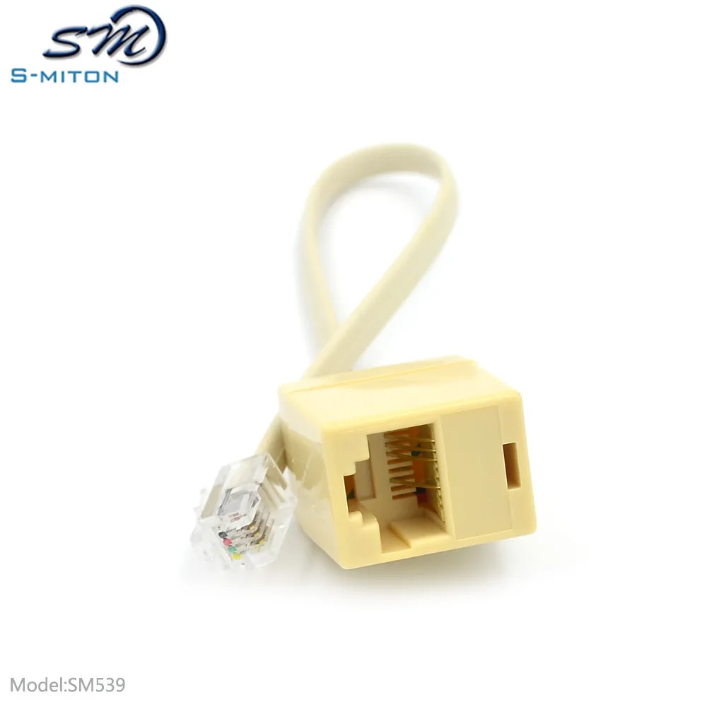 Telephone Rj9 4p4c Male To Ethernet Rj45 8p4c Female Adapter Socket ...