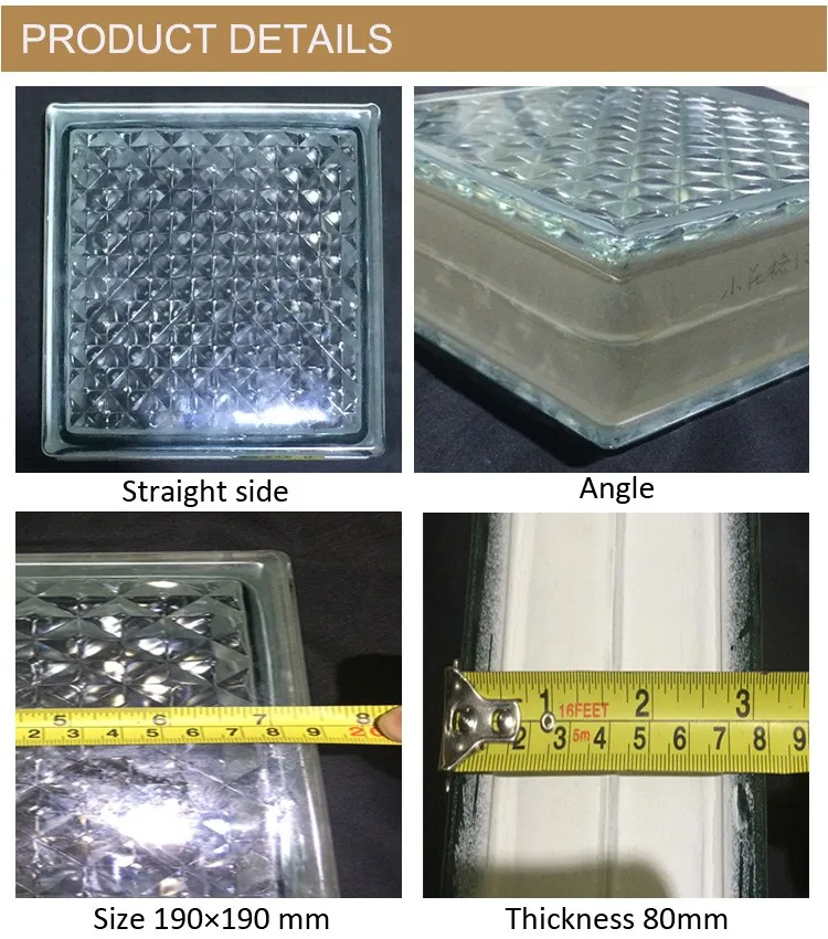 Bathroom Building Glass White Glass Brick Price Glass Block (145ph