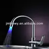 popular brass deck mounted water glow led faucet light