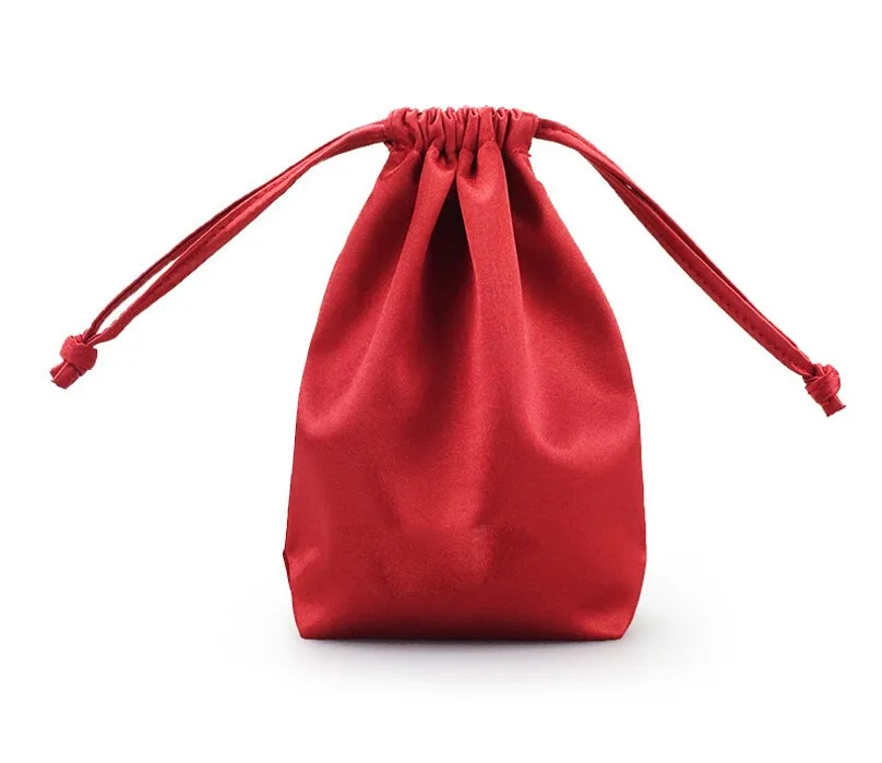 Red Beautiful Drawstring Bag With Custom Logo - Buy Drawstring Bag ...