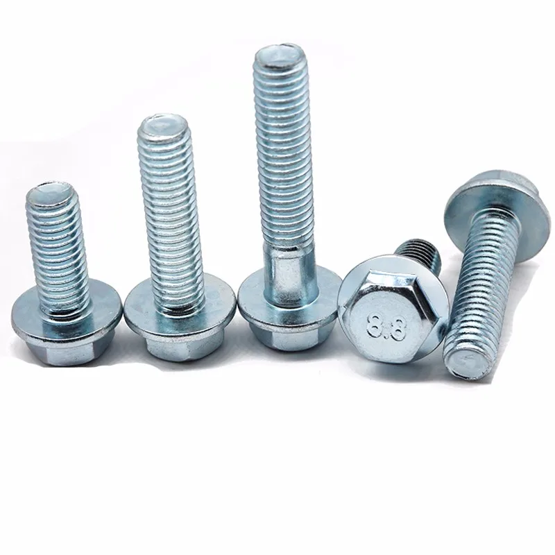 Фланцевый болт. Hex Flange Bolt. Шестигранные фланцевые болты. Round head Squire Neck Bolt & m6 Flanged nut- Dacromet (CFS m6 HDG) (m6x15 ) (s. 963/ 5 of 9).