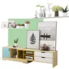 Wholesale factory direct production of refined processing pure wood with wood corner tv stand