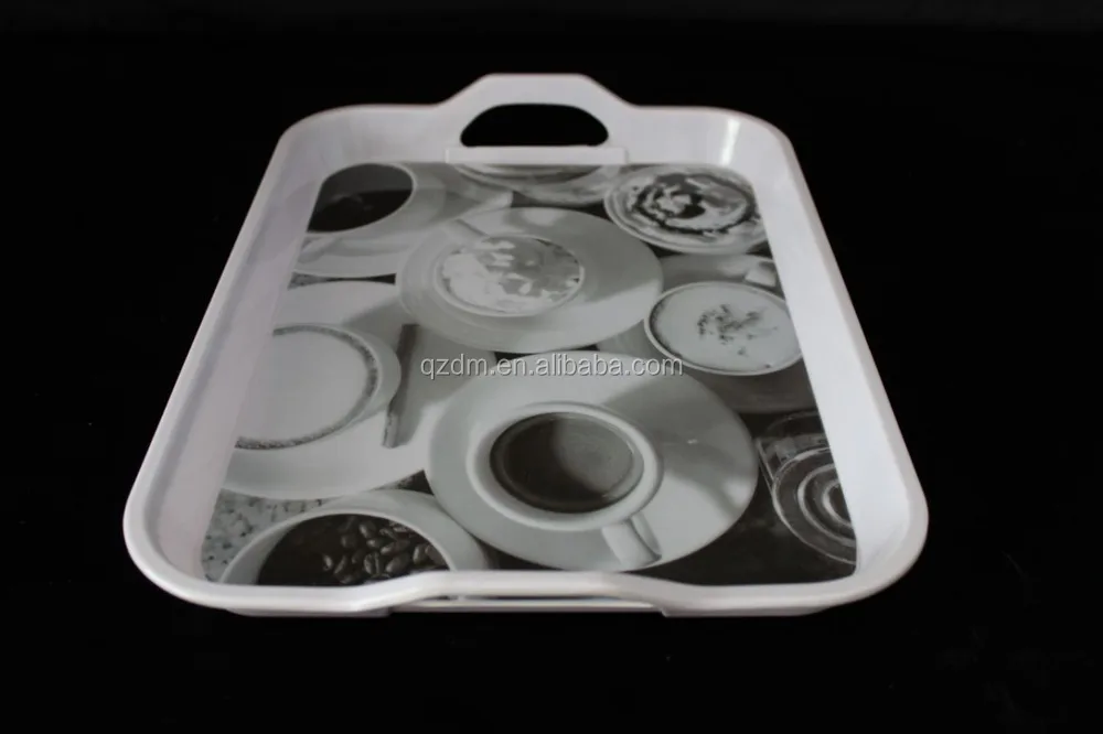 Handles Plastic serving tray,Melamine food tray