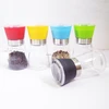 Manual pepper mill grinder salt cumin with lid glass spice bottle