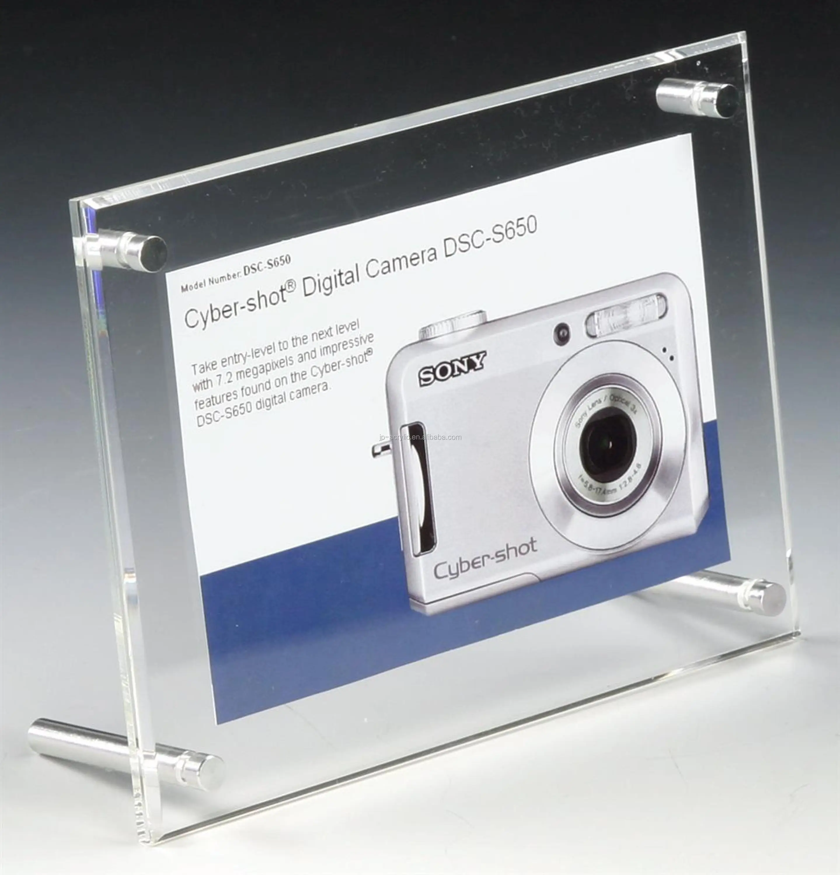 Plastic Acrylic Sign Holder with Magnets
