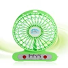 Strong Wind USB Clip 18650 Battery Operated Pocket Rechargeable Mini Fan with LED Light