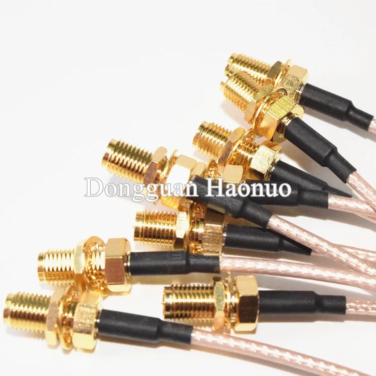 Low Loss 50ohm Gsm Gps Wifi Antenna Extension Cable Mmcx To Sma Female