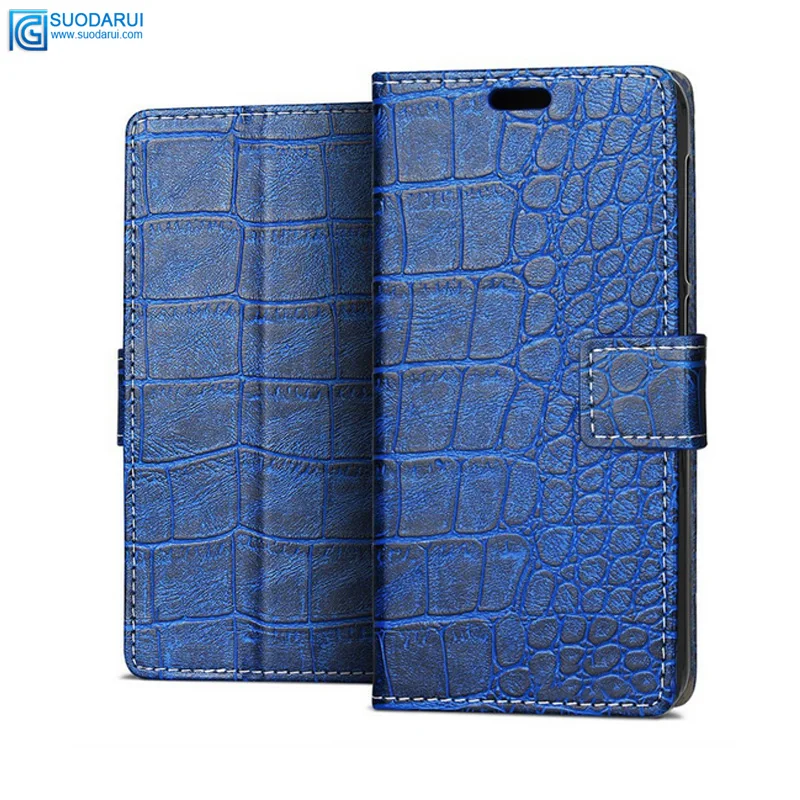 Luxury Crocodile pattern Flip leather case cover for Xiaomi Mi 6 Lite pouch