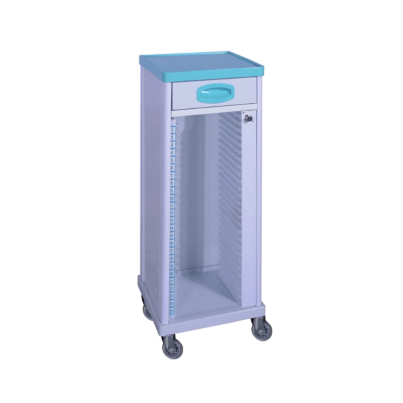 Cheap Hospital Plastic Patient Record File Cart Price Mobile Patient Chart Holder With Wheels