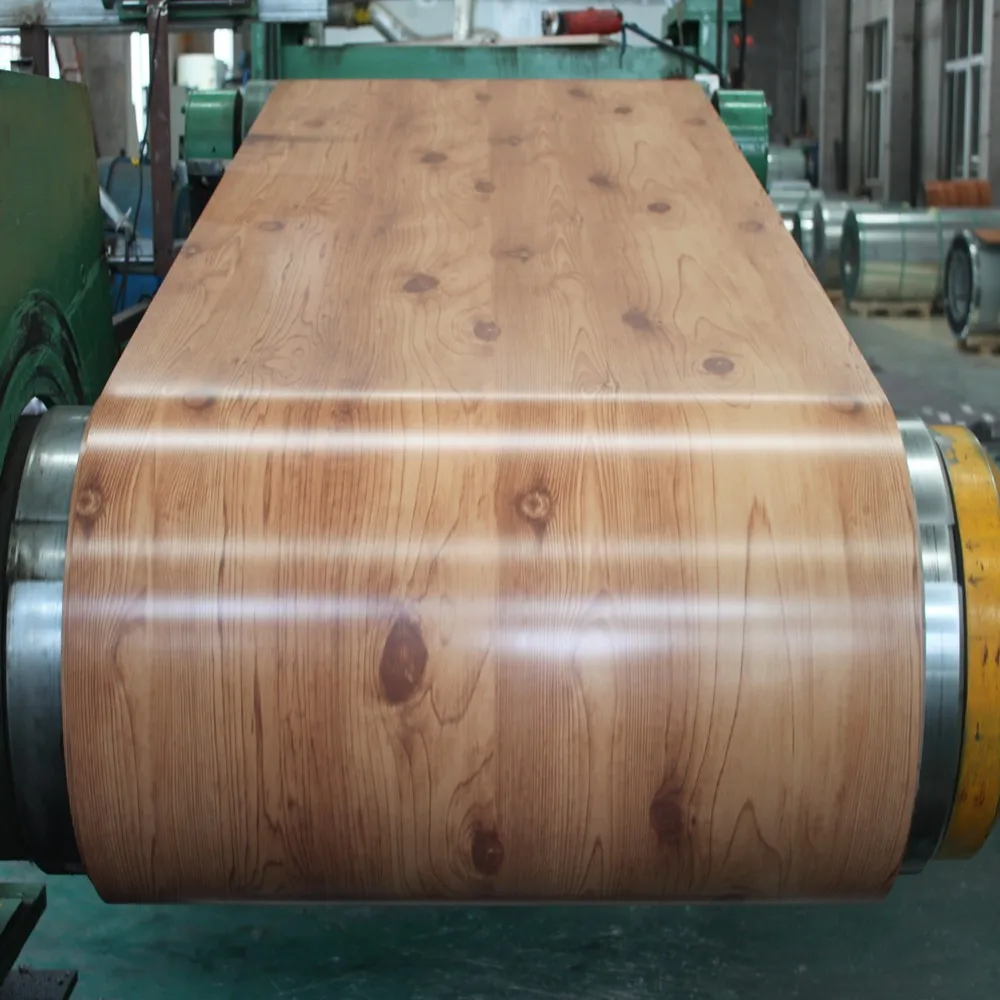 High Quality Wood Grain Roofing Sheet Printed Wood Grain Metal Sheet