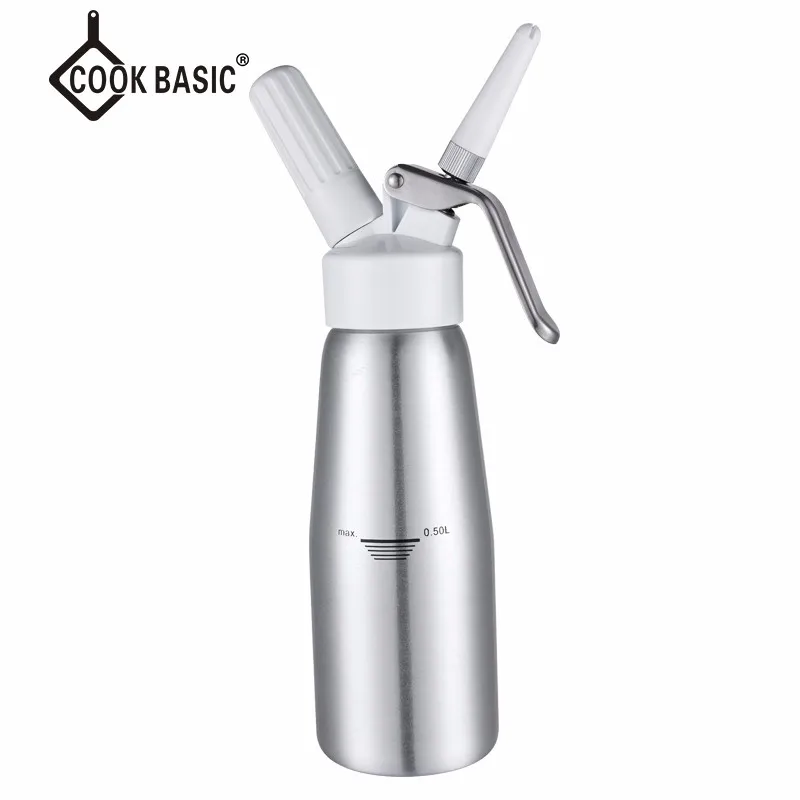 Professional Whipped Cream Dispenser With Plastic Handle Cream Whipper