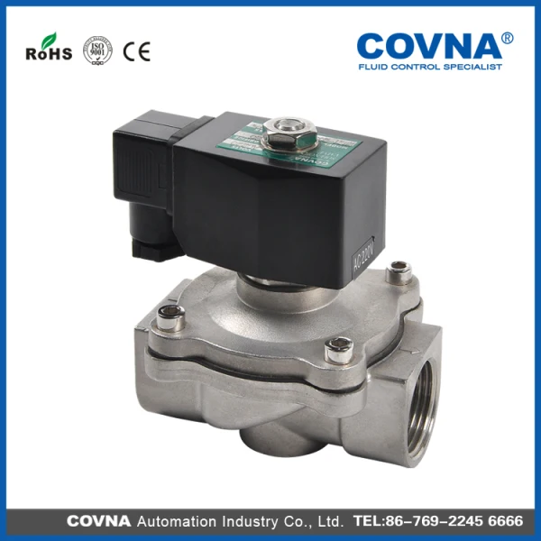 24v brass stainless steel water solenoid valve