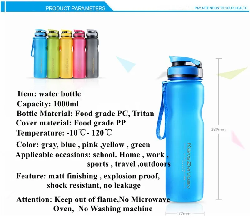 Bpa Free 1l Plastic Sports Water Bottle Buy 1l Water Bottle,Sports