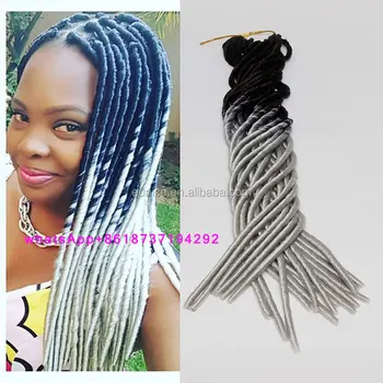 20 Inches Ombre Grey Burgundy Brown Purple Hair Extension Crochet Braids Locs Syntheitc Dreads Fauxlocs Cheap Hair Locs Style Buy Best Synthetic