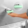 Amazon Creative New Design Stainless Steel Magnetic Suction Hanging Dry Soap Holder with Magnet Sucker