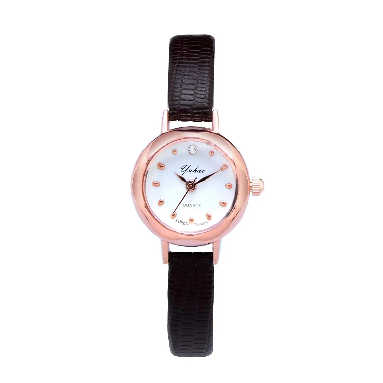 JEGOAU Unique Women Gift Watch Women Girls Student Waterproof Casual Fashion Exquisite Rose Gold Retro Atmosphere fine (yu hao Black Box + Cell +