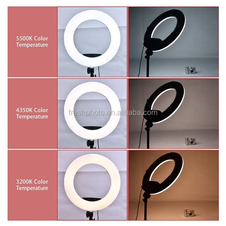 18" Dimmable 32005500k Best Buy Led Ring Light + Camera Mount + Phone