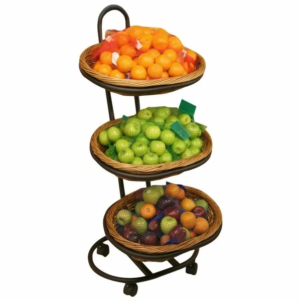 3 Tiers Customized Vegetable And Fruit Basket Stand Buy Customized