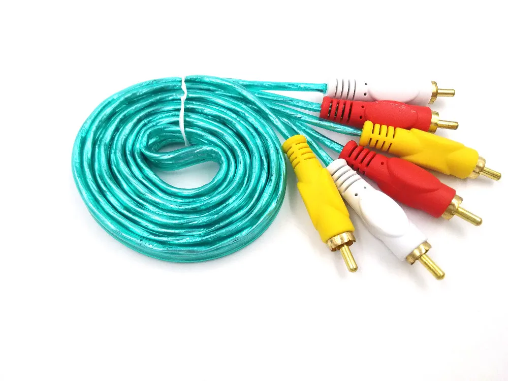 Factory Price 1.8m Av Cable 3.5mm Triple To 3rca Cable Audio Cable