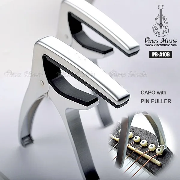 Custom Acoustic Guitar Capo with Bridge Pin Puller accessories