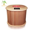 China products far infrared wooden steam foot massage barrel sauna