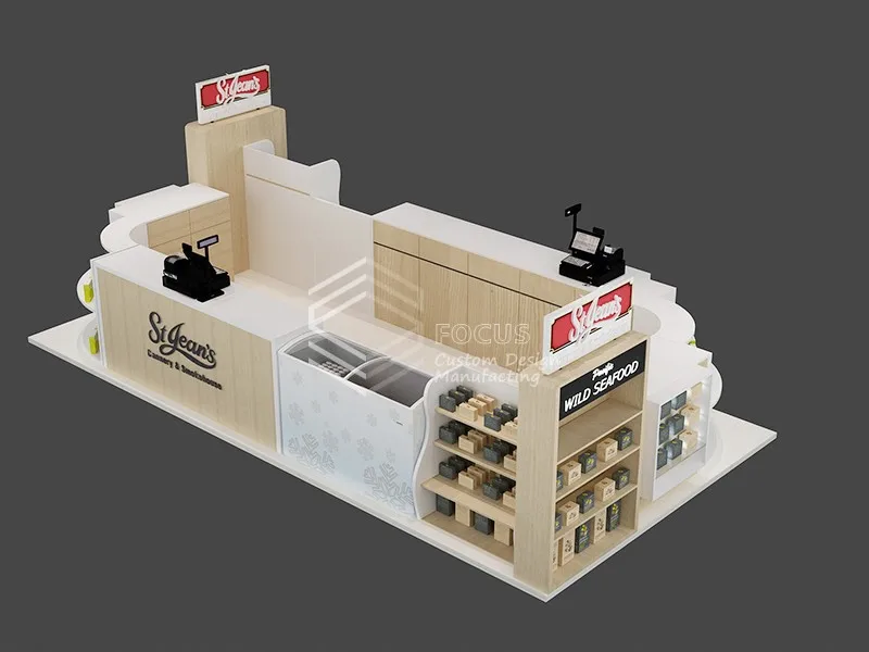 Dubai Coffee Shop Furniture Cafe Counter Design Commercial Customized
