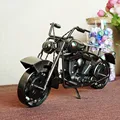 Fashion Black Color Ancient Metal craft Motocycle Model Toys for kids and home decoration