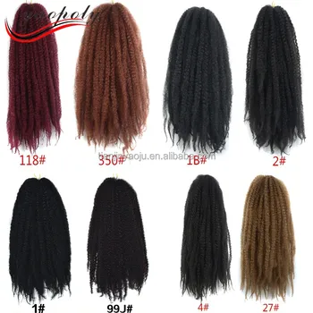Afro Twist Marley Braiding Crochet Synthetic Hair Afro Twist Marley Braiding Crochet Synthetic Hair Extension Braid Whole Price